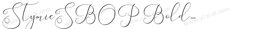 StymieSBOP Bold字体转换
